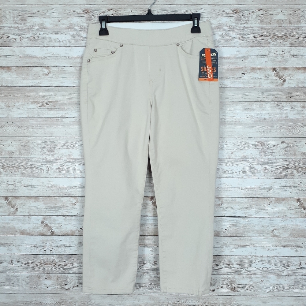 Jag Jeans Pull On Crop Sz4P Beige 883 - Picture 1 of 5